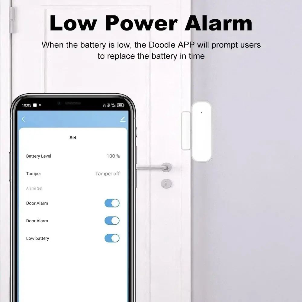 

Датчик открытия/закрытия двери Zigbee для защиты и безопасности, беспроводной магнитный датчик, детектор открытого/закрытого состояния, обнаружение контакта