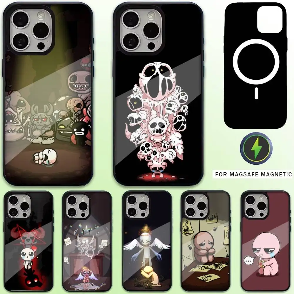 

B-Binding of Isaac Phone Case For iPhone17,16,15,14,13,12,11 Plus,Pro Max Magnetic For Magsafe Wireless Charging