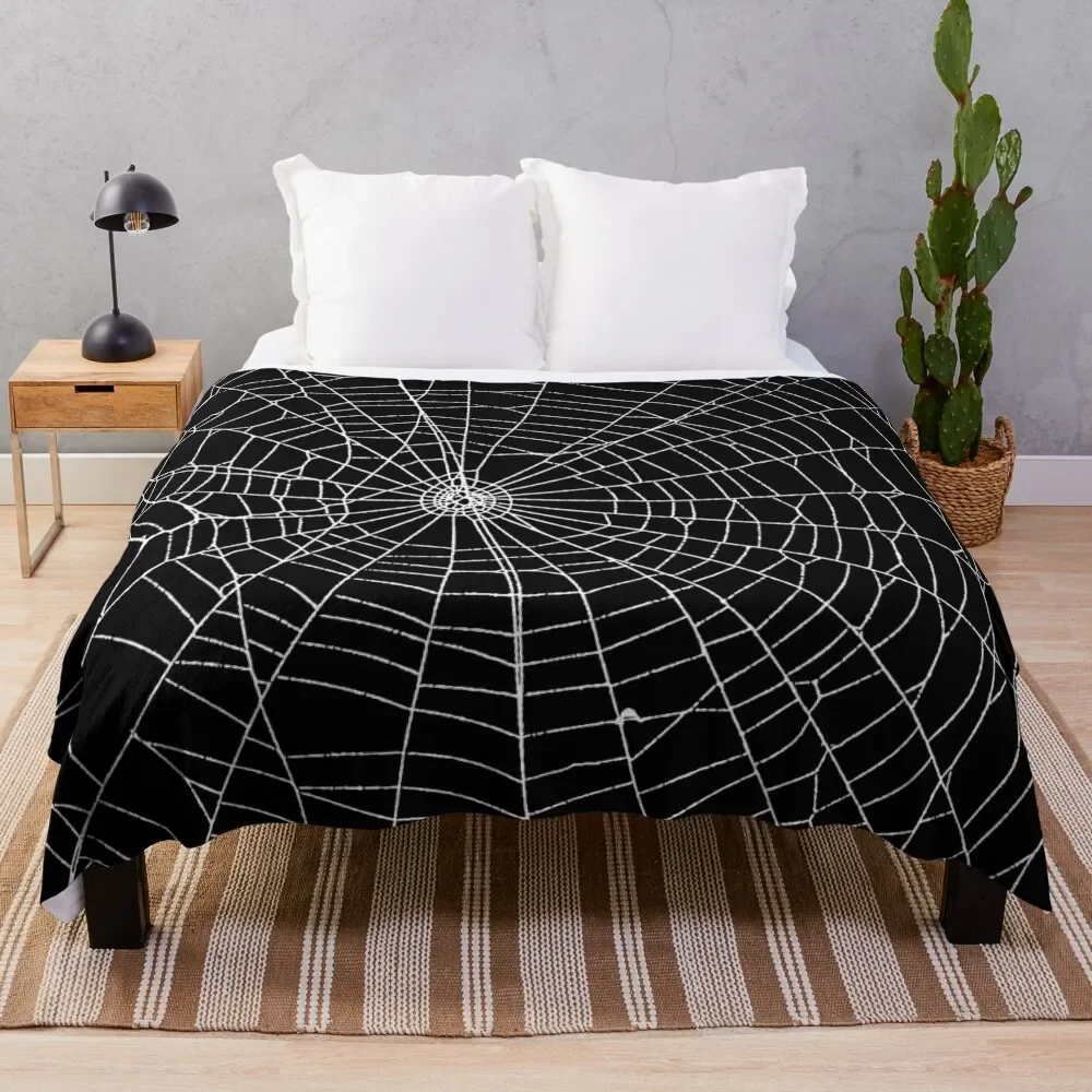 

Spider Spider Web Throw Blanket Blankets For Sofas Fluffy Shaggy Large Thin Blankets