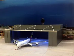 20*20 CM 1/400 Scale Airplane   Model Aircraft hangar House for Aircraft Plane Scene Display Toy Model collection