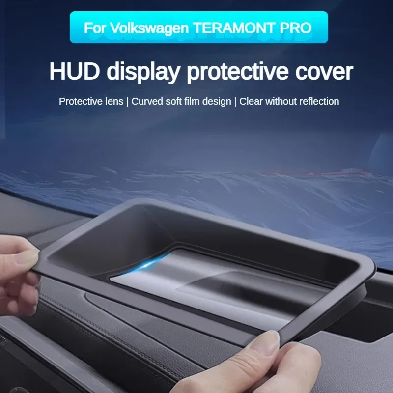 

For Volkswagen Teramont PRO 2025 2026 Car Dashboard Heads Up Display HUD Anti-Dust Protective Cover Auto Interior Accessories
