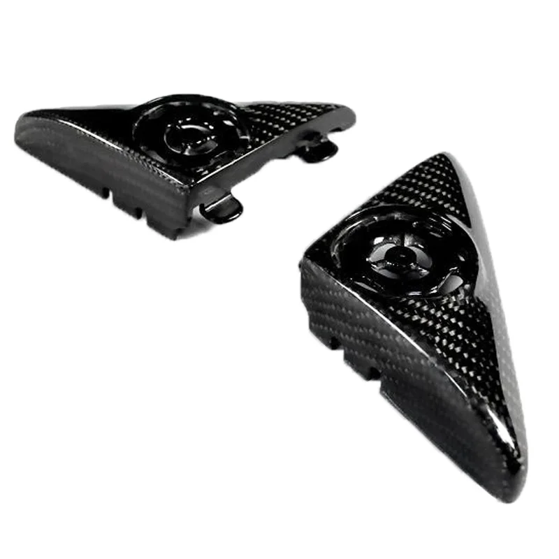 Real Carbon Fiber A Pillar Speaker Tweeter Cover Replace for Ferrari 360 Spider Modena 2000-2008