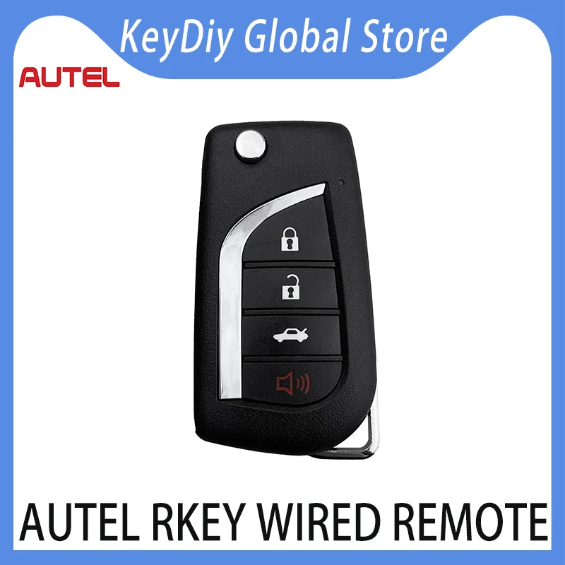 Autel Ordinary Remotes RKEYTY3T Universal Wired Remote Key RKEYTY003AL Program With XP400 Series XP200 KM100