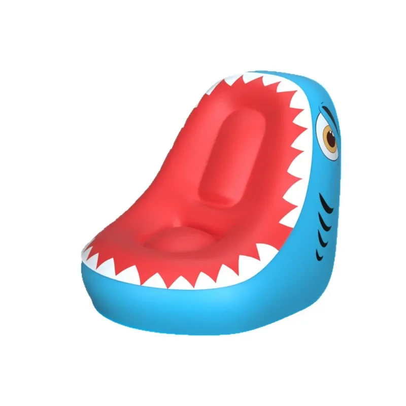 Inflatable Sofa Indoor, Outdoor Recreation Cartoon Shark Inflatable Sofa
