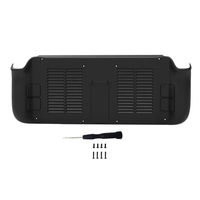 Protective Back Housing Cooling  for Steam Deck Game Console Ultra-thin Shockproof Rear Cover with Screw Screwdriver T21A
