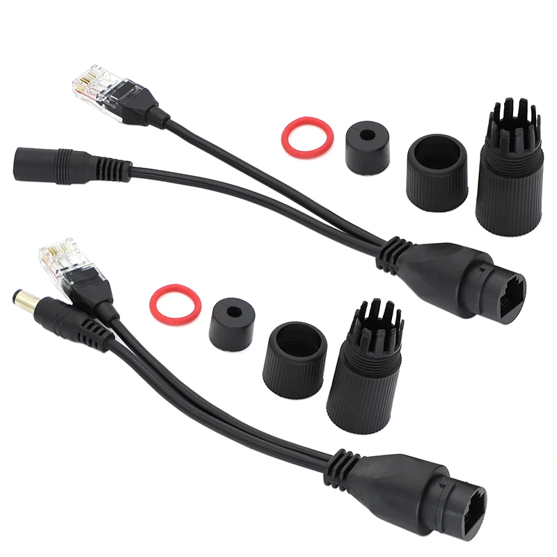 1 Pair POE Cable Passive Power Over Ethernet Adapter Cable POE Splitter Injector Power Supply Module 12-48v For IP Camera