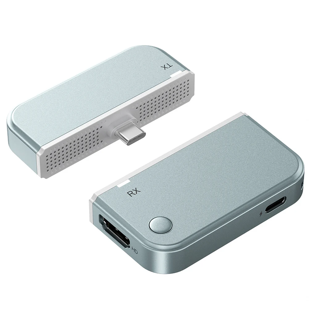 

Комплект беспроводного адаптера Type-C: передатчик и приемник 1080P 60Гц, двухдиапазонное зеркалирование экрана и расширенный дисплей