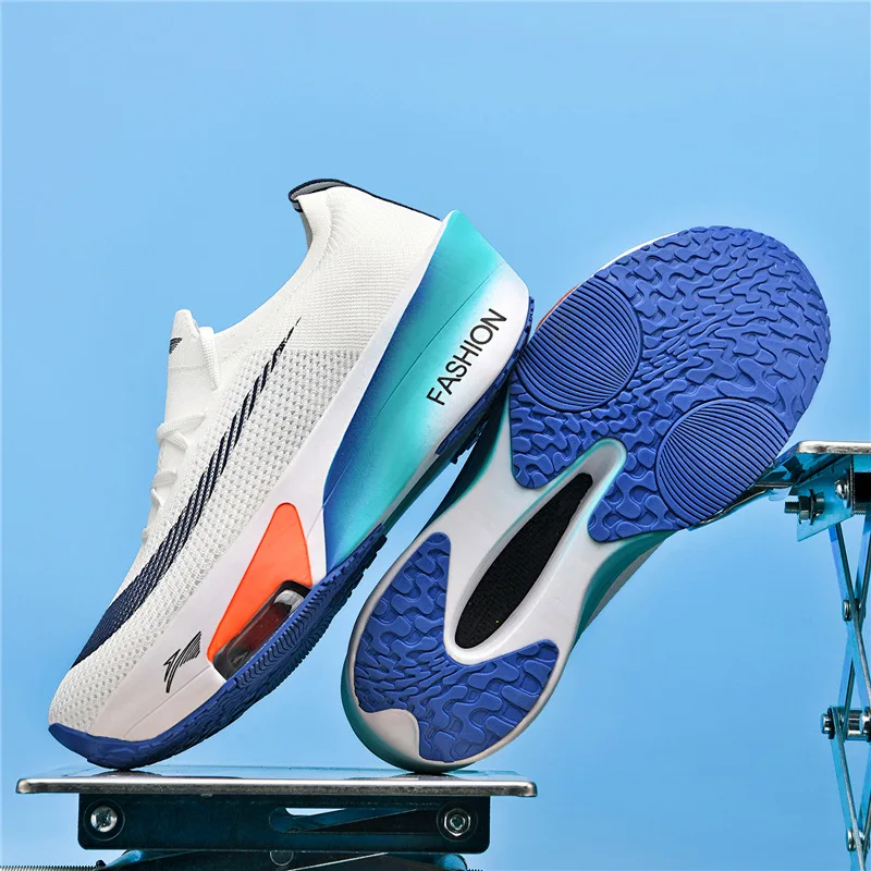 2025 أحذية الجري لوحة الكربون سباق جديد للرجال أحذية ماراثون كاملة النخيل الطريق المهنية