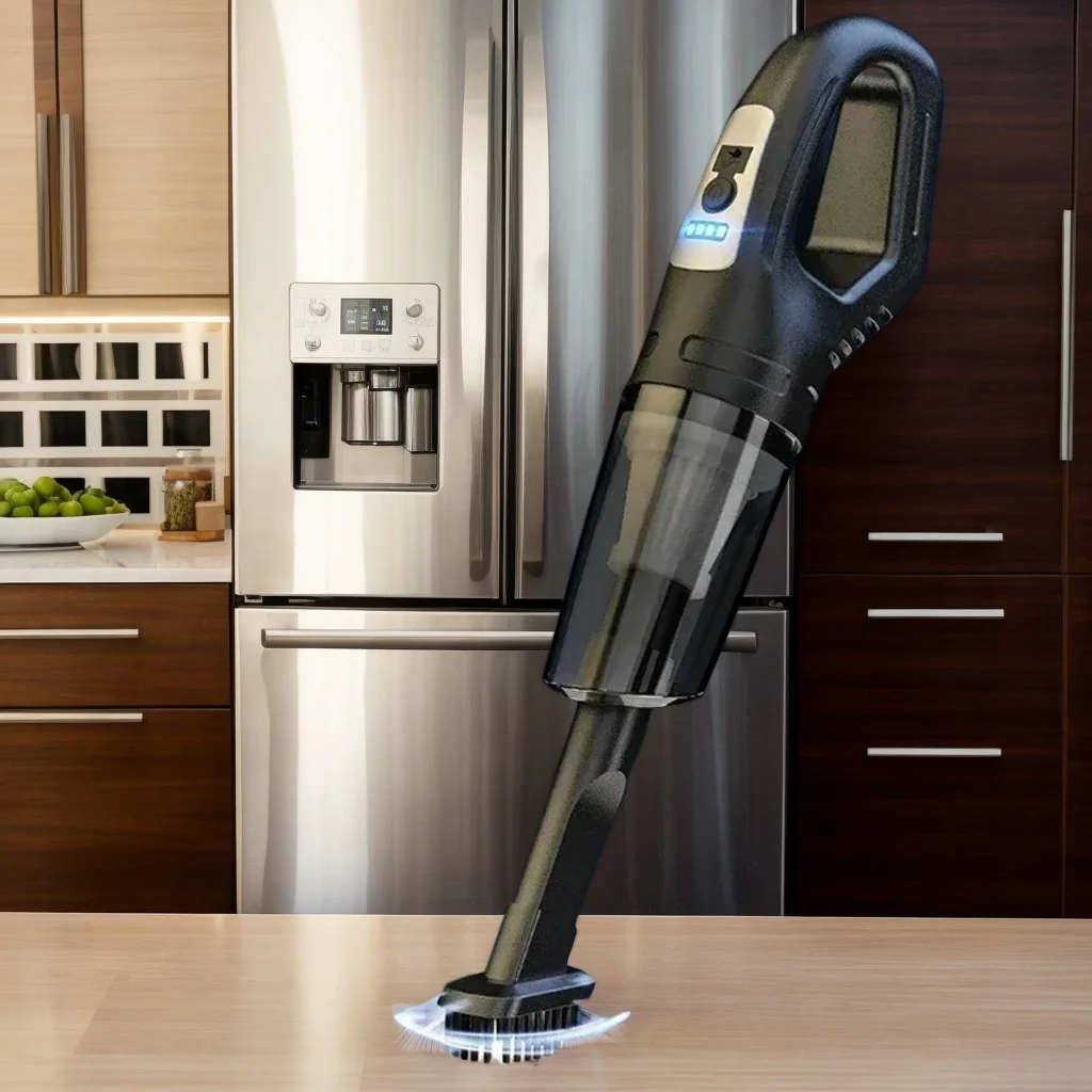 

​​1 Set Car Mounted Vacuum Cleaner - Handheld Powerful Suction Rechargeable Dual Use for Car & Home​​