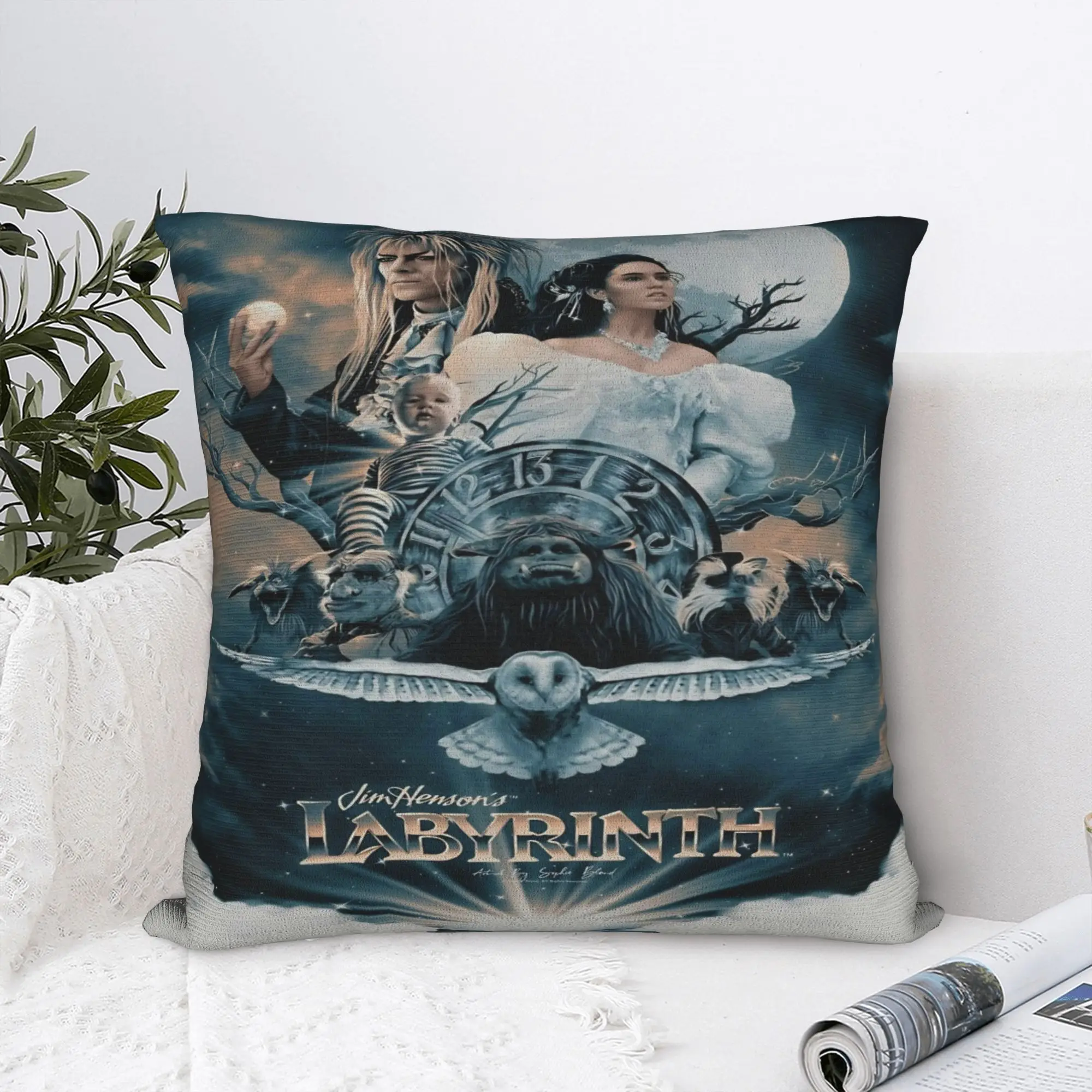 Trendy Living Room Labyrinth Movie Decor Pillowcases Stuff  Pillow Cover Zippered Multi-Size