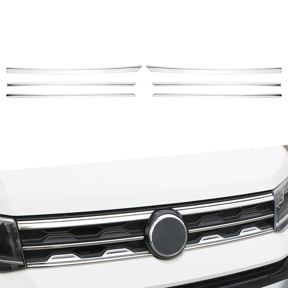 

6 шт., передняя решетка радиатора для Volkswagen VW T-cross Tcross 2019 2020 2021 2022