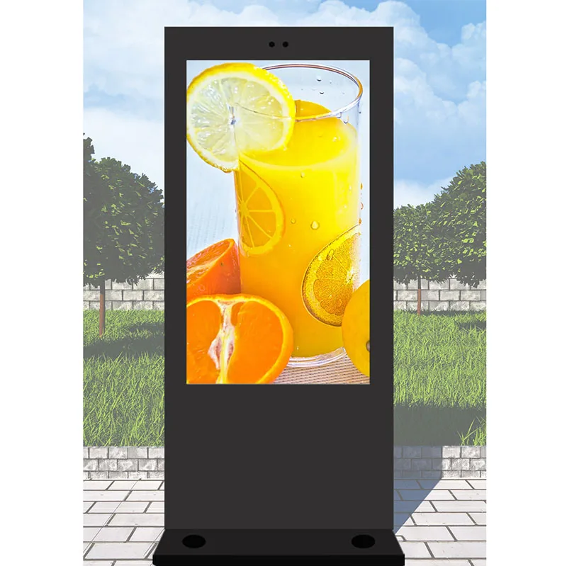 الشمسية الرقمية Led لافتات عرض الإعلانات الطاقة في الهواء الطلق شاشات مربعة لحامل شاشة Lcd نوع دوار #5