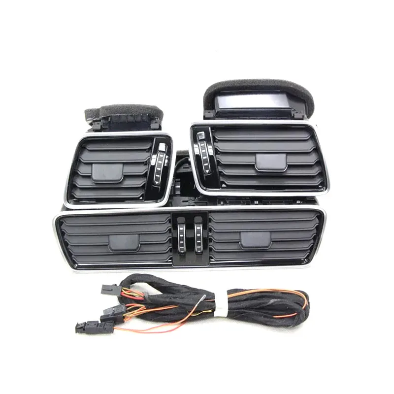 Black Chrome Piano Paint Dashboard vents Air Nozzle Car Air Conditioning Vent For Passat CC B6 B7