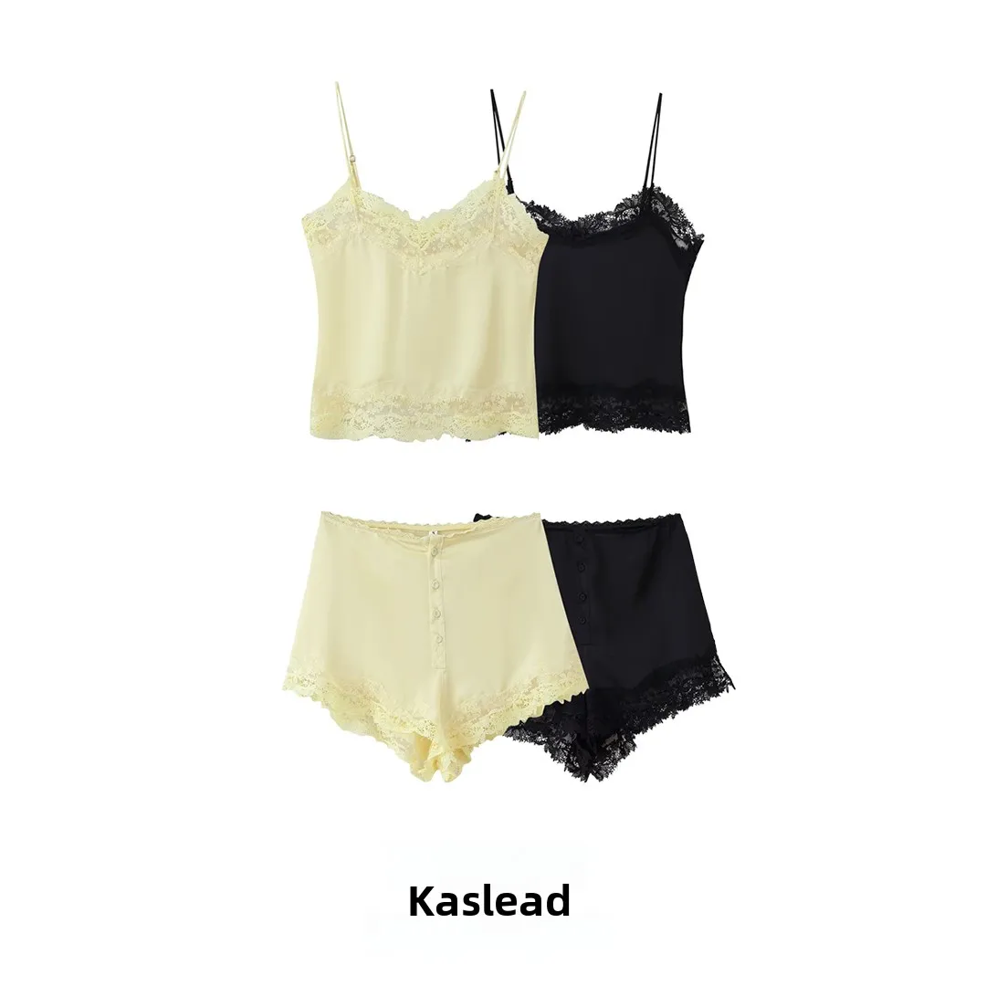 

KASLEAD Новое женское нижнее белье Faion Sle ort Top orts Set ort Length Европейская осенняя коллекция для взрослых