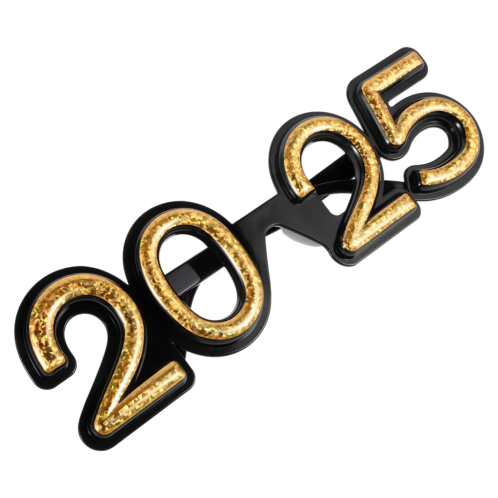 

New Year Glasses 2025 Number Shaped Party Supplies Adult Decorations Photo Props Festive Accessories PC Material Comfortable