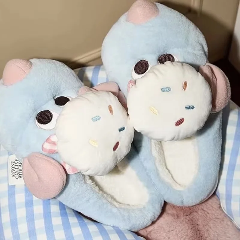 Cartoon Leuke Ratatouille Remy Muis Katoenen Schoenen Warm En Antislip Dames Thuis Katoenen Slippers Film Randapparatuur Meisje Gift