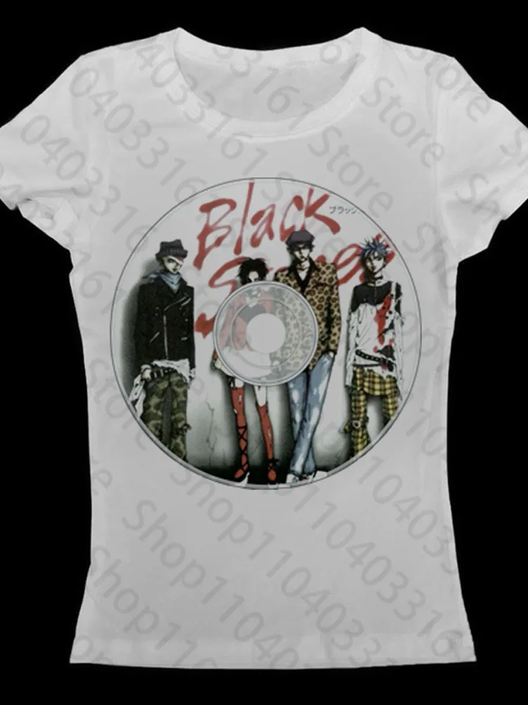 Y2k anime Streetwear Oansatz 90er Jahre Text Druck Tops Frauen Harajuku Kleidung Einfache Vintage Crop T Ästhetischen emo Casual T-shirt