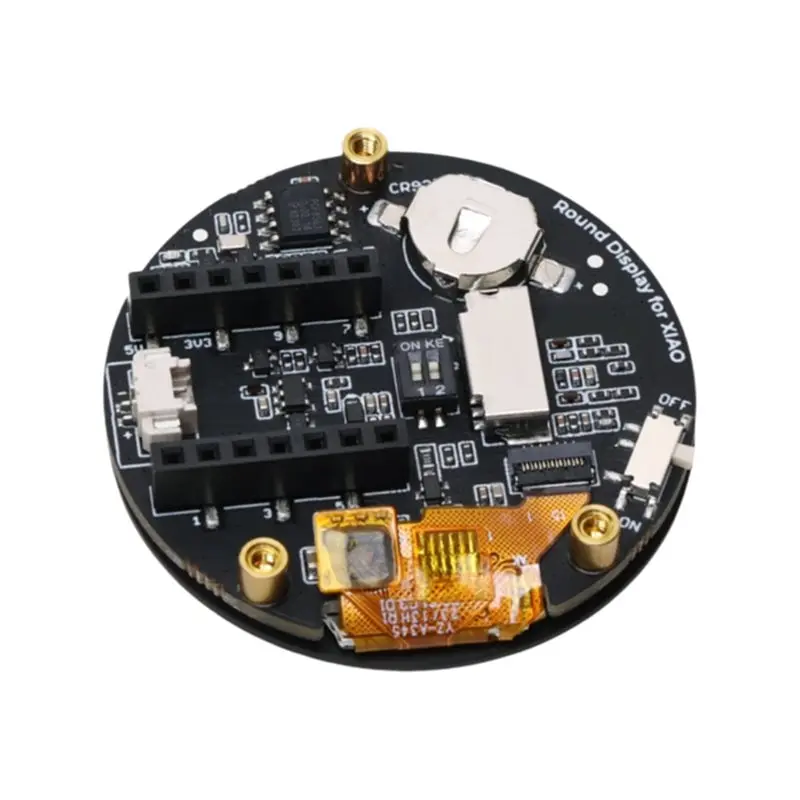 ABRI-Round Touch Screen Display 1.28 Inch, 240X240 Resolution, 65K Color, RTC, Charge IC, TF Card Slot For Programmable Touch Wa