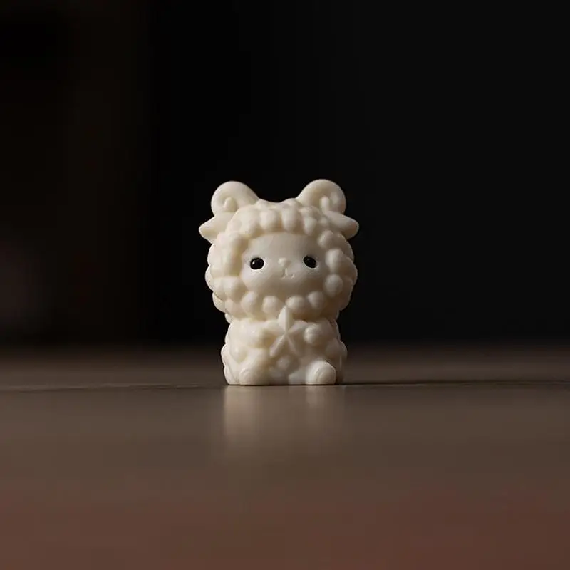 Cute Handmade Ivory Nut Goat Ornament 2027 New Year Zodiac Sheep Statue Figurine Perfect For Home Decor And As A Gift