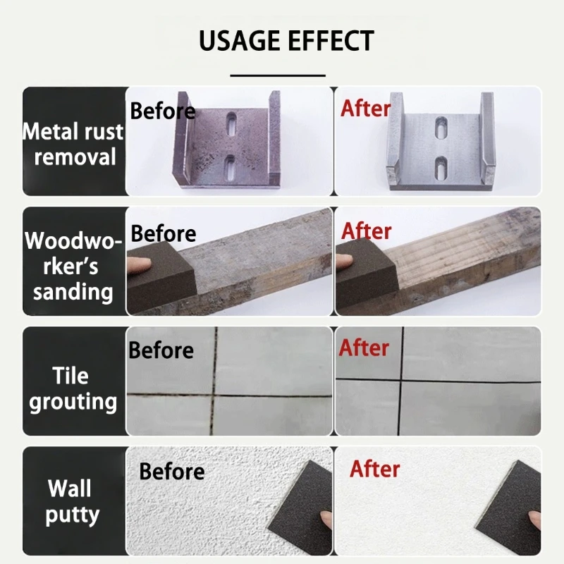 

Многофункциональная шлифовальная губка установлена ​​6 Grit 60-320 Эргономичный шлифовальный блок Jomd Jomd