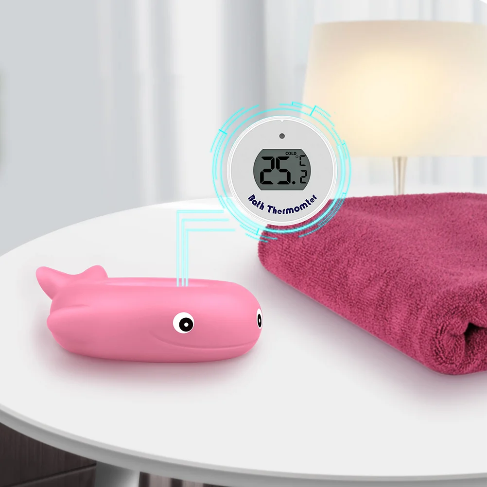 

Adorable Fish Shape Baby Bath Thermometer LED Light Water Temperature Gauge for Swimming Pools Bathtubs Thermometer