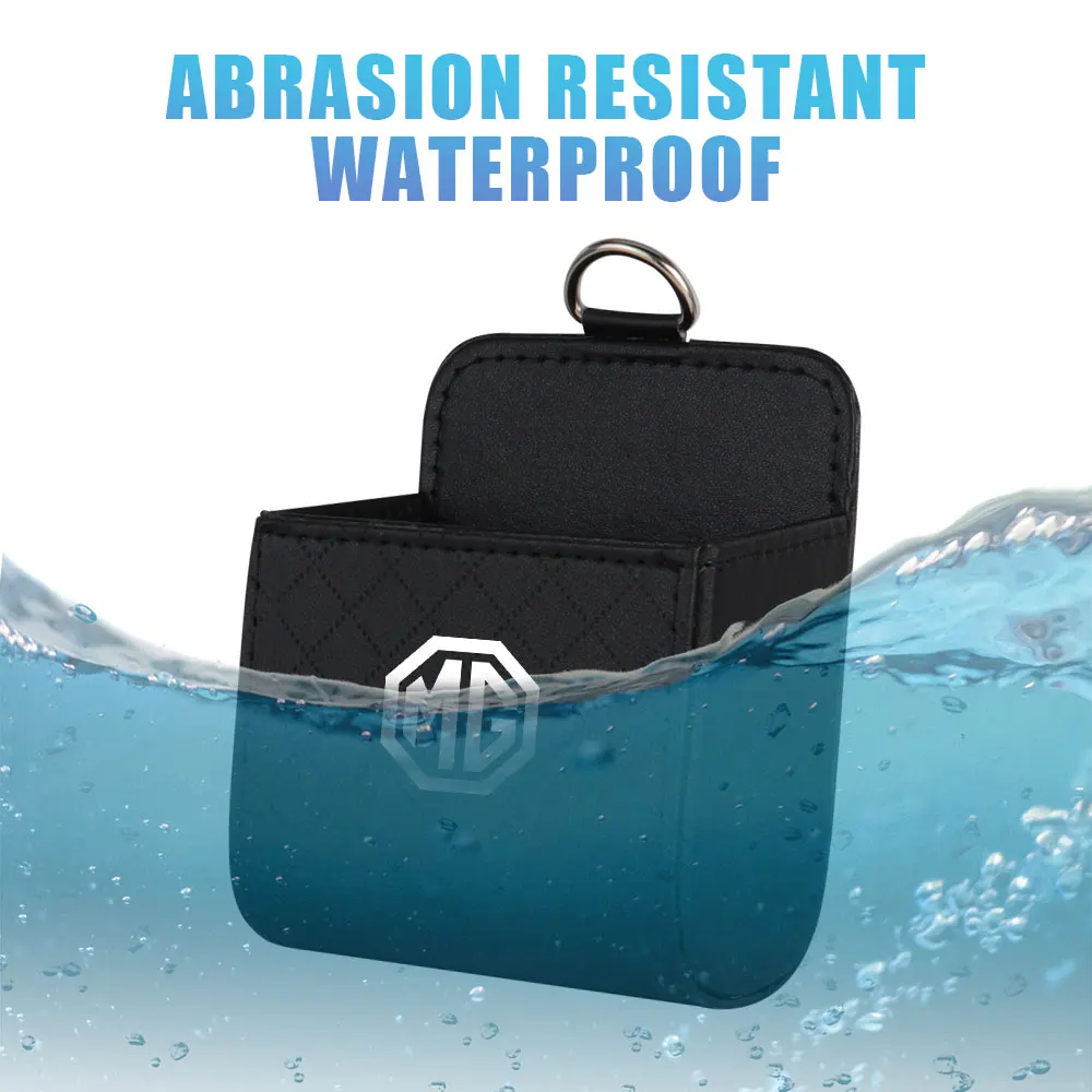 المحمولة سيارة تنفيس الهواء لوحة القيادة مرتبة صندوق جلد معلق لموريس MG HS EHS Phev ZS MG3 MG5 MG6 MG7 GT ZR RX5 ZT RX8 EV 350