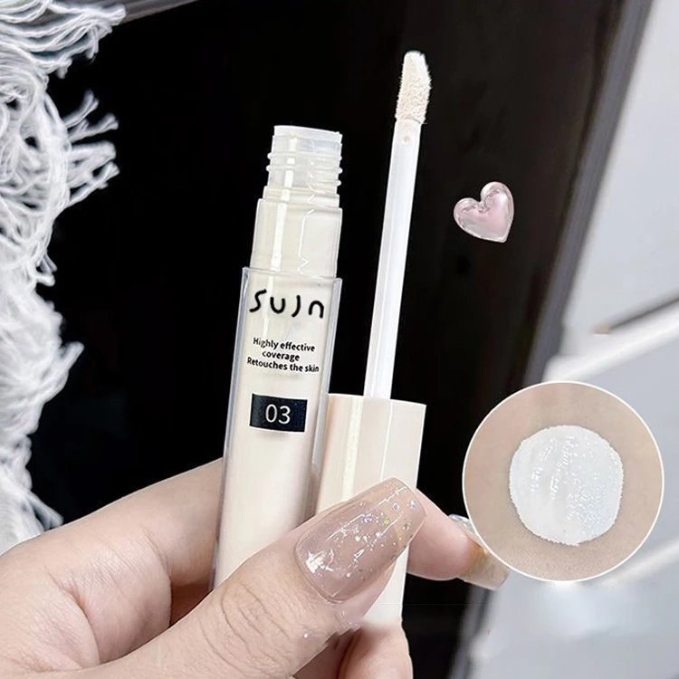 Flüssiger Aufhellender Hochglanz-Concealer-Stift Langanhaltend Feuchtigkeitsspendend Gesichtskonturierung Volle Abdeckung Fleckenkorrektur Hautton-Make-up – Detail 16