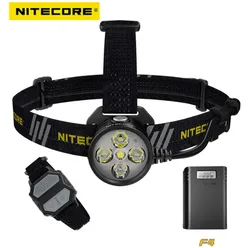 Nitecore-ヘッドランプhu60,4x cree XP-G3 s3 LED 1xcree xhp35 hd e2 1600ルーメン,プロジェクター投光照明,屋外