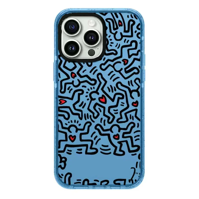 

2.0 Acrylic Upgrade Border Graffiti Phone Case Cover for iPhone 11 12 13 14 15 Pro Max Case for iPhone 15 ProMax