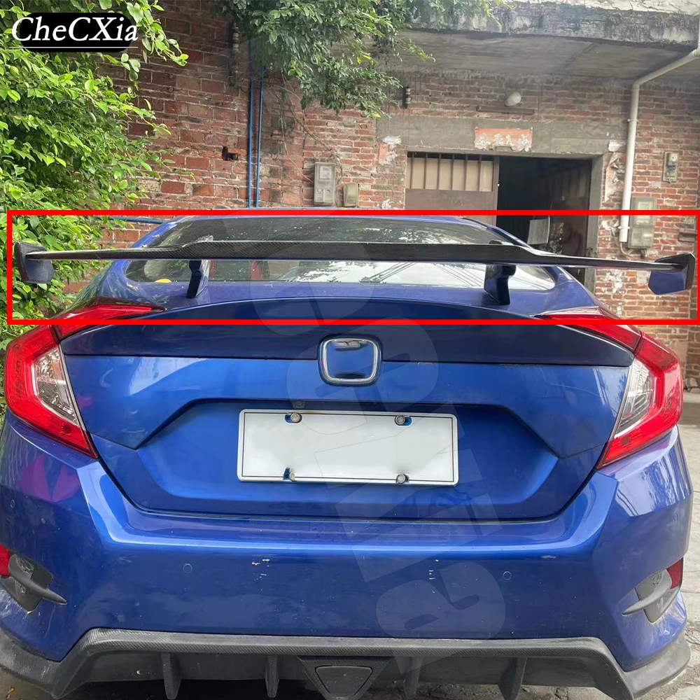 

Suitable For Honda Civic 10th Generation 2016-2021 Carbon Fiber Material MP Style Rear Spoiler Trunk Spoiler Rear Wing Spoiler