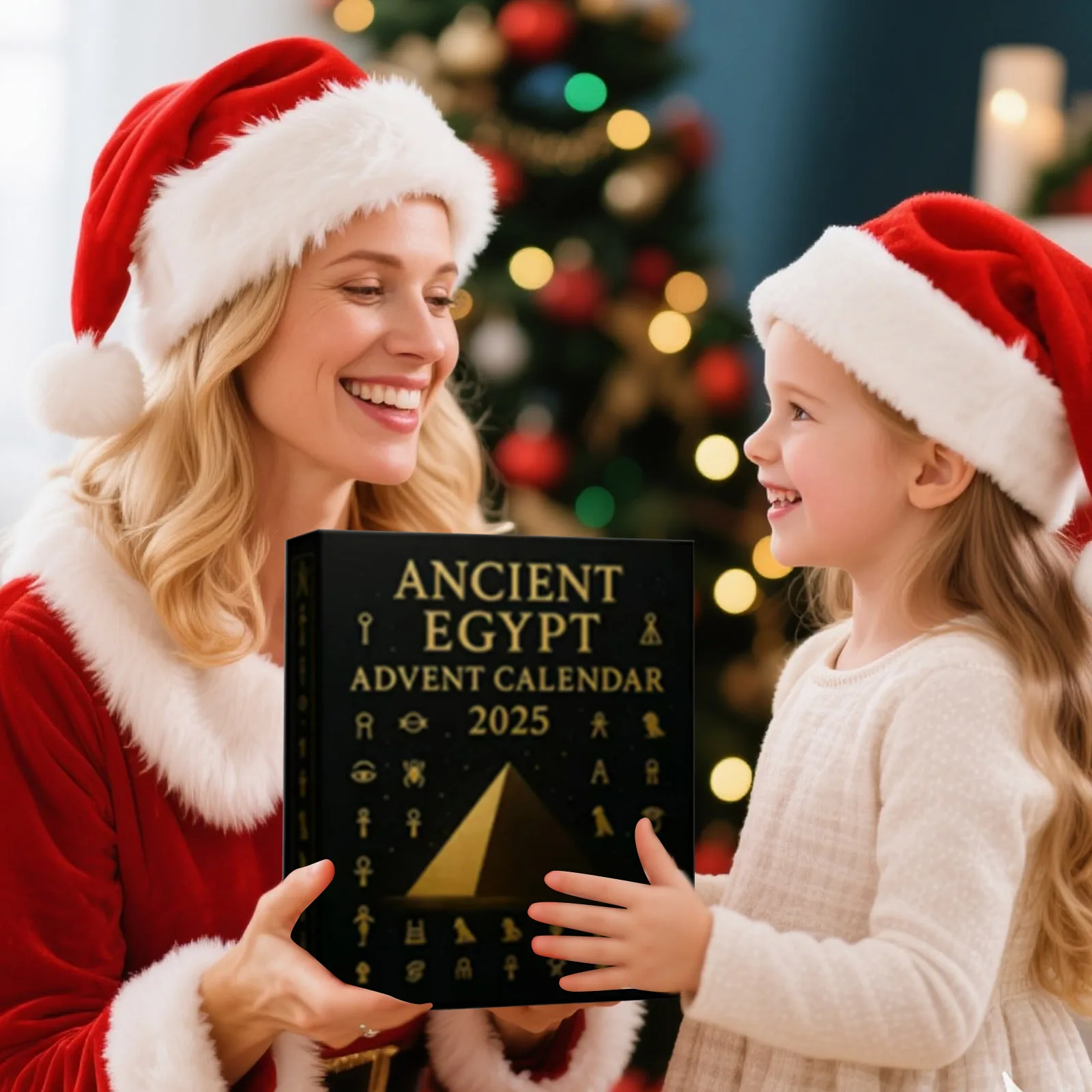 العد التنازلي على مدار الساعة أيام تقويم القدوم تشريح عيد الميلاد العد التنازلي قلادة تحتوي على 24 سخان زيت صغير أكريليك مع مؤقت #6