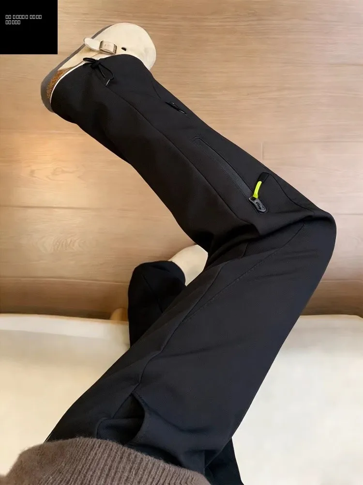 

Мужские зимние брюки Bla American Sle Softshell для альпинизма, с флисовой подкладкой, прямого кроя, для работы и активного отдыха, горные штаны