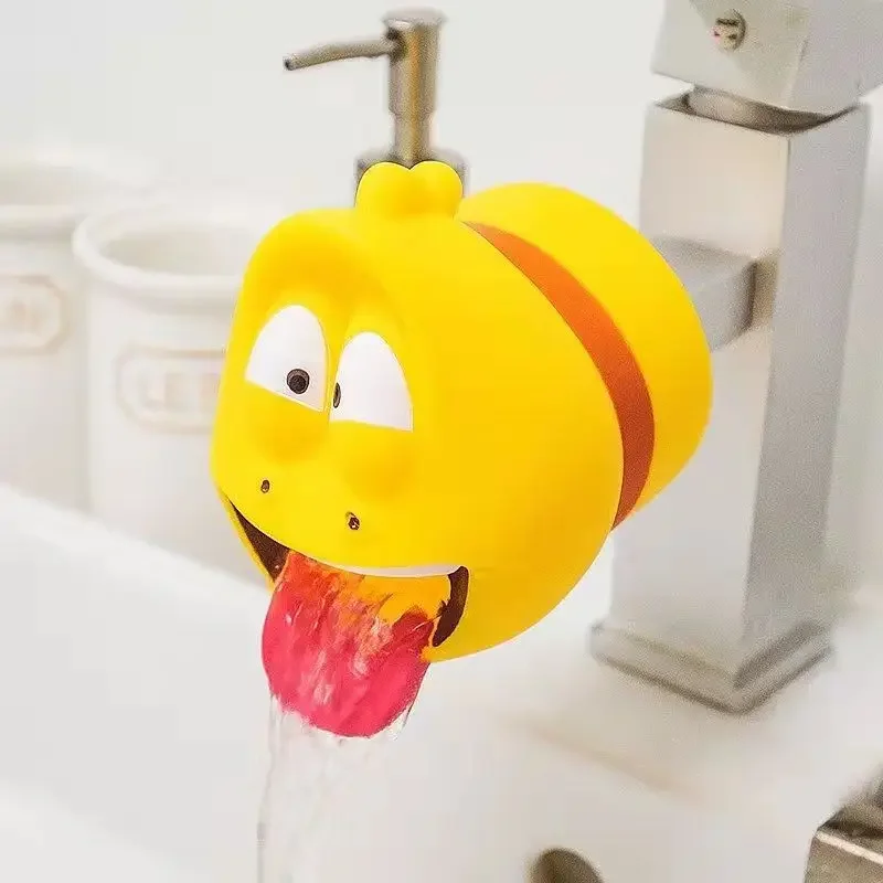 Cartoon Funny Bugs Faucet Extender Children's Gifts Splash-proof Tongue Children's Hand Washing Faucet Furniture Decoration