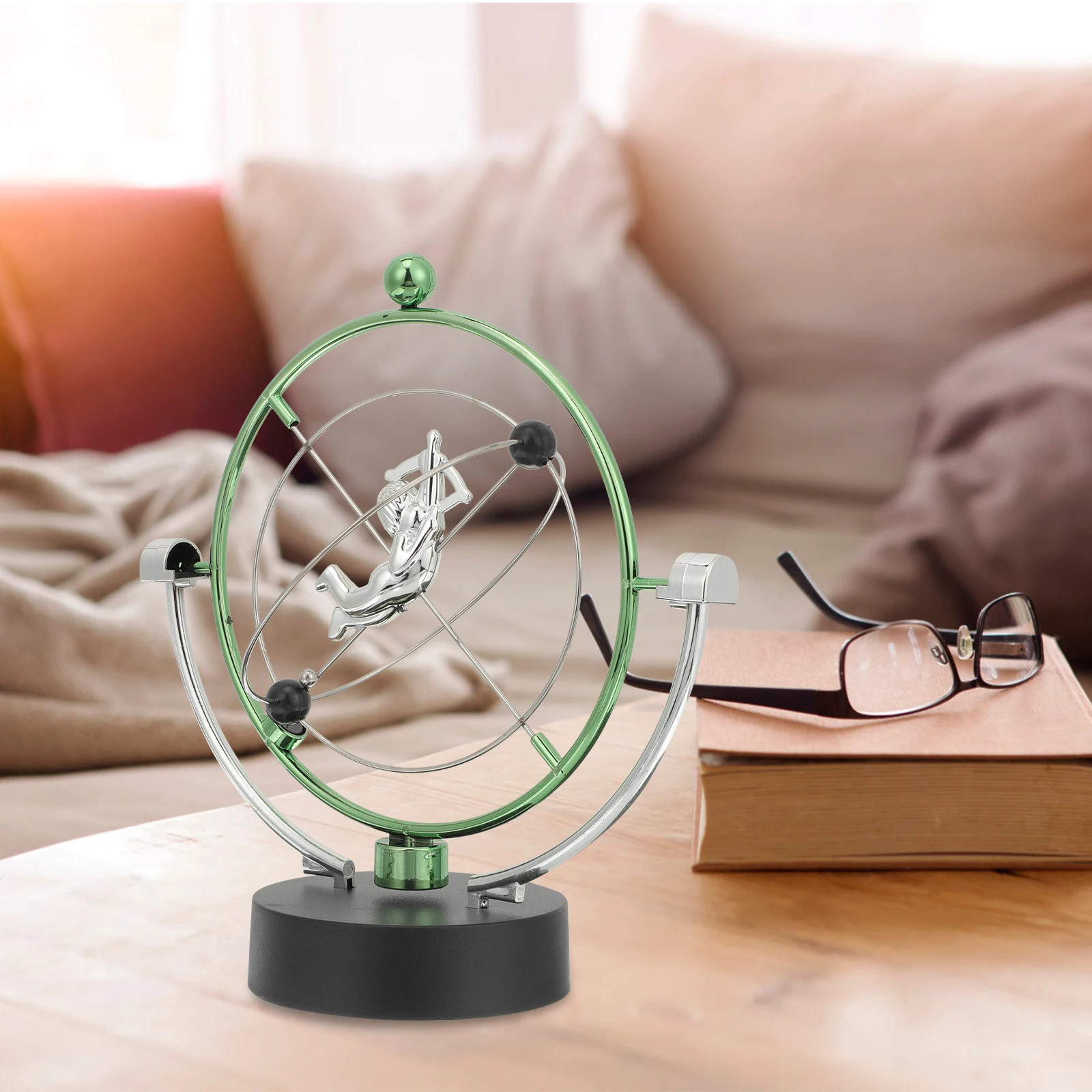 Columpio de movimiento perpetuo, adorno de escritorio electrónico, mesa de oficina creativa, dispositivo de física divertido, ciencia única