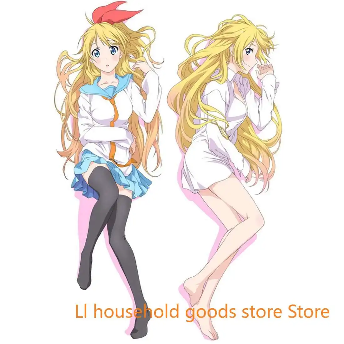 

Японское аниме женский Nisi Chitoge Kirisaki Dakimakura петля для тела наволочка
