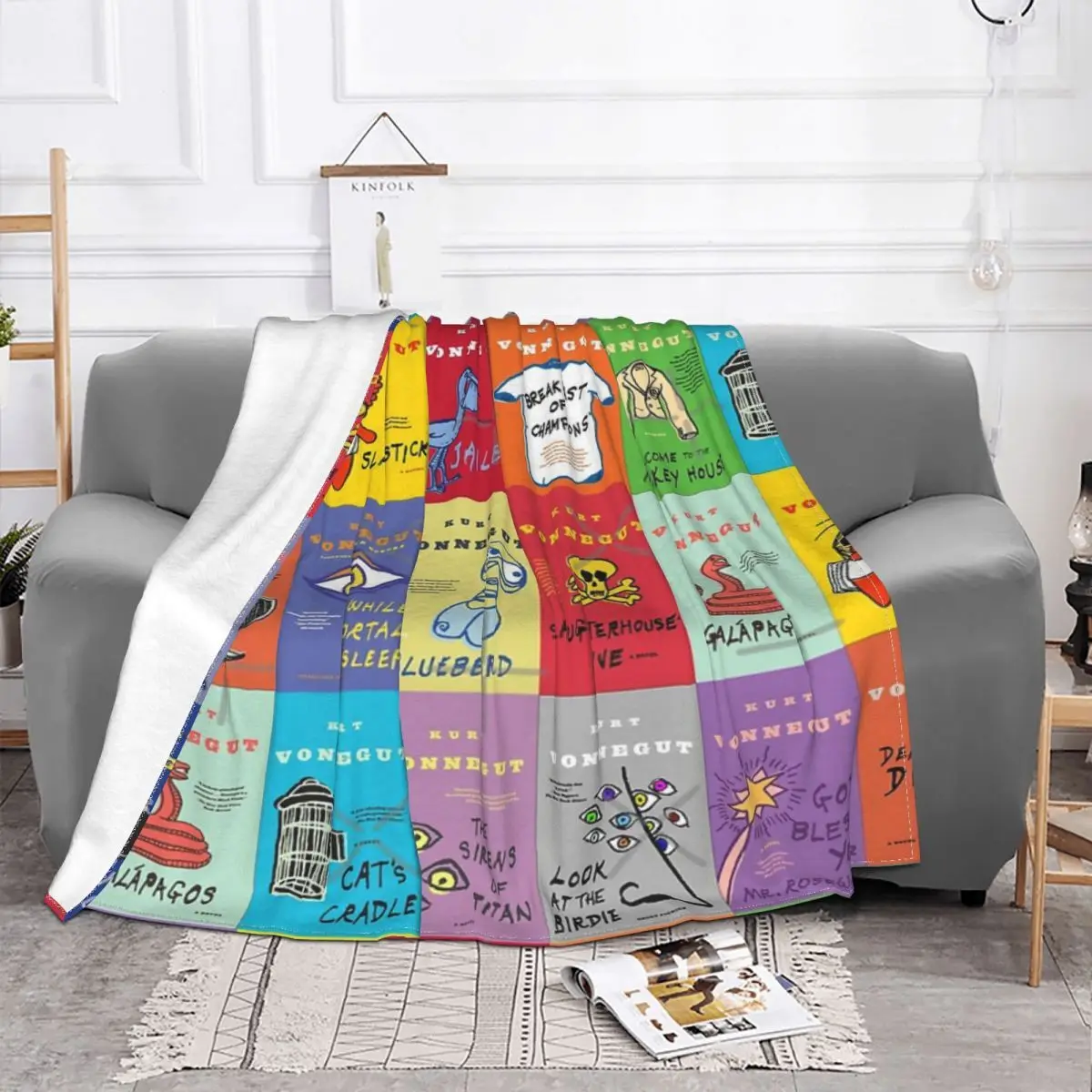 The Works Of Kurt Vonnegut Home Blankets Winter Blankets Winter Warm Blanket Throw Blanket