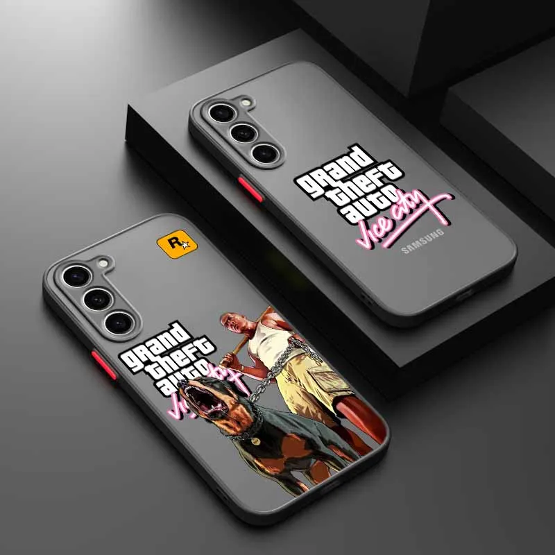 حار لاعب واحد لعبة Rstars GTA لسامسونج A56 A55 A54 A53 A36 A34 A33 A32 A31 A26 A25 A24 A23 A22 A21S A17 A15A07 جراب هاتف