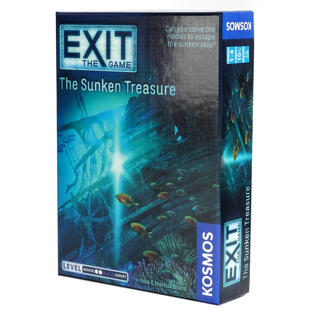 English version of THE EXIT GAME family escape room experience card game, adult toy