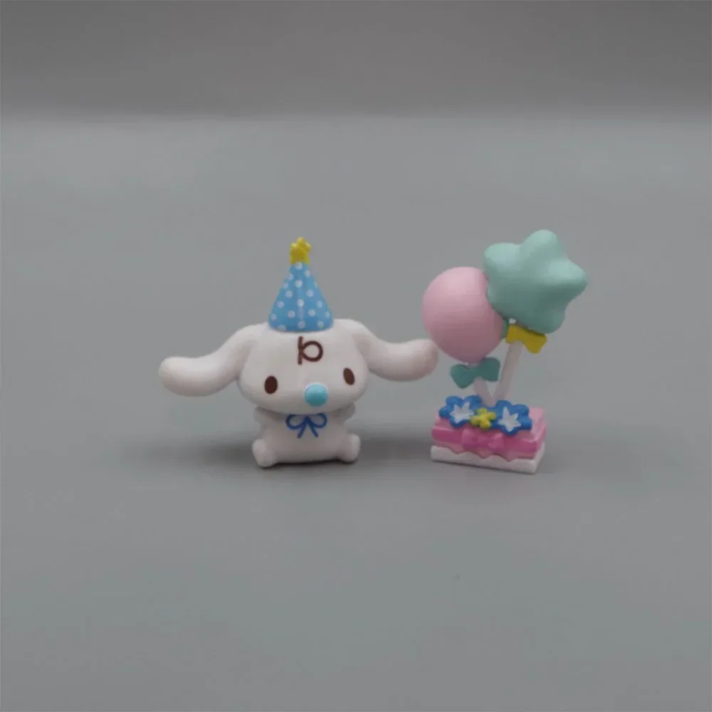 Gâteau d'anniversaire Cinnamoroll pour enfants, figurine d'anime Sanurgente, jouets Kawaii, cadeaux de décoration, fête d'anniversaire, cadeau de Noël