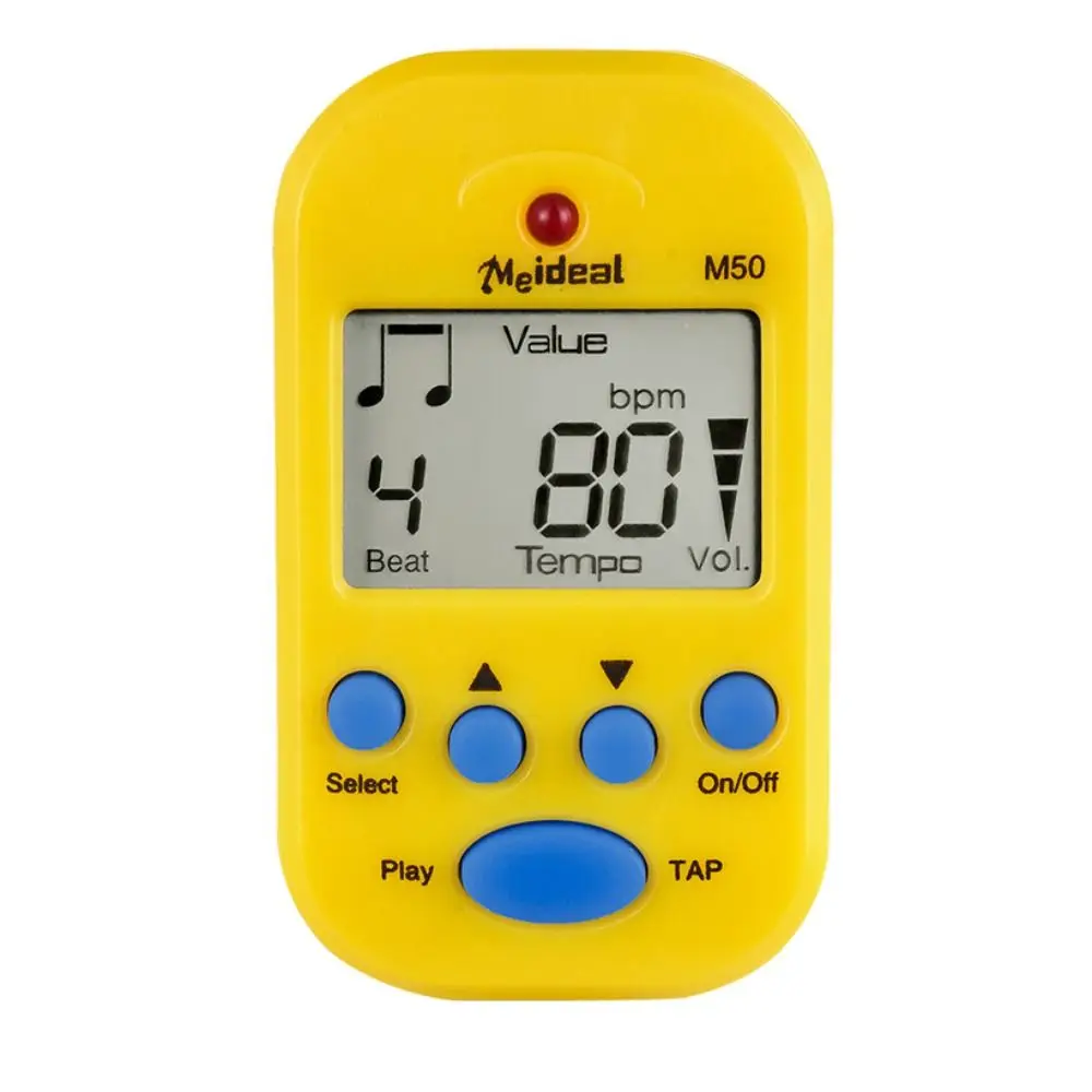 LCD Mini Metronome Professional Earphone Output Clip-on Pocket Metronome Plastic Lightweight Digital Beat Tempo Metronome Bass view 4