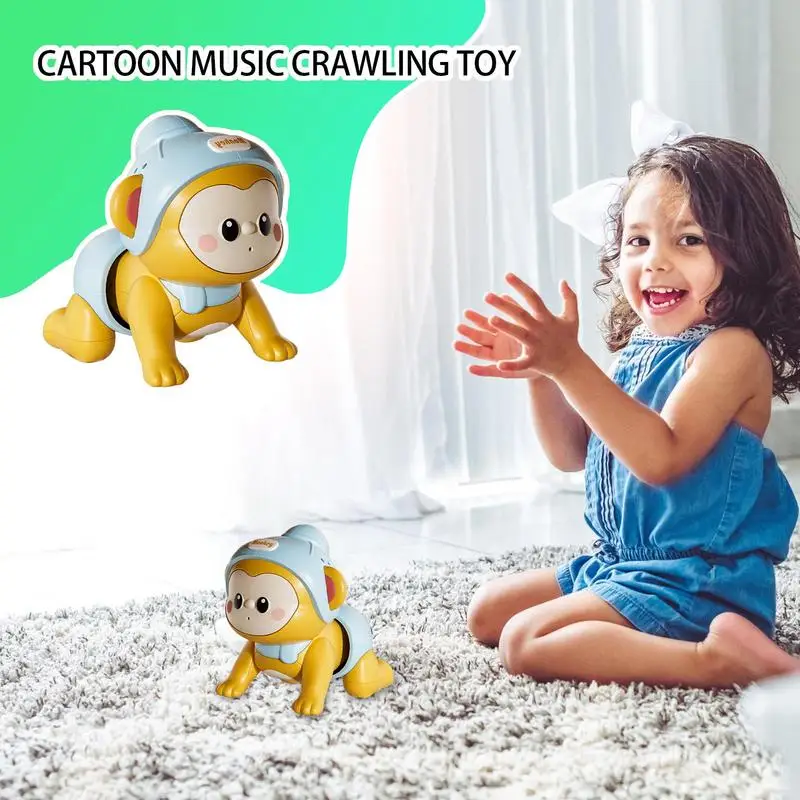 Juguete para gatear para niños, juguete para aprender a gatear con función de grabación, juguete de desarrollo sensorial, juguetes de aprendizaje temprano para cantar