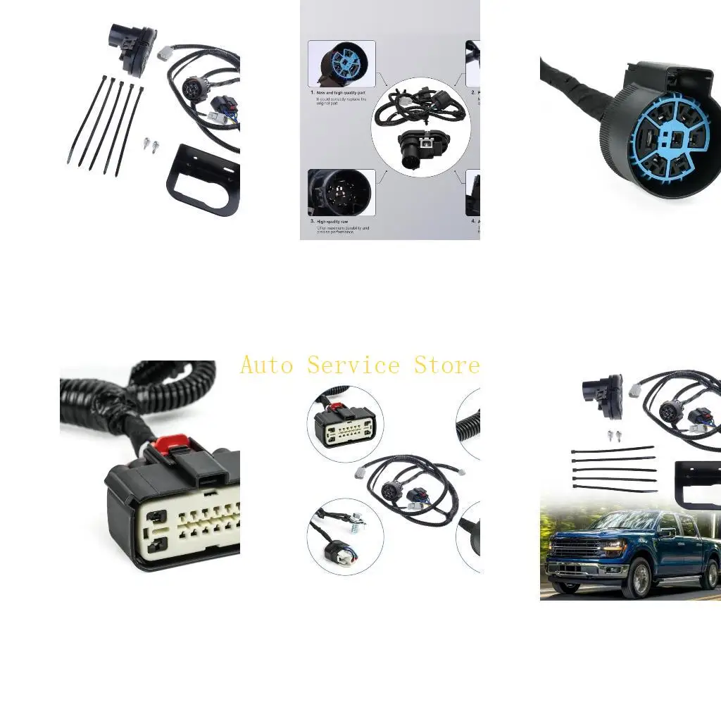 462A Automotive Accessories for 2015-2020 Tow Connector Wiring Harness HL3Z-13A576-D Hitch Wire Without Parking Aid