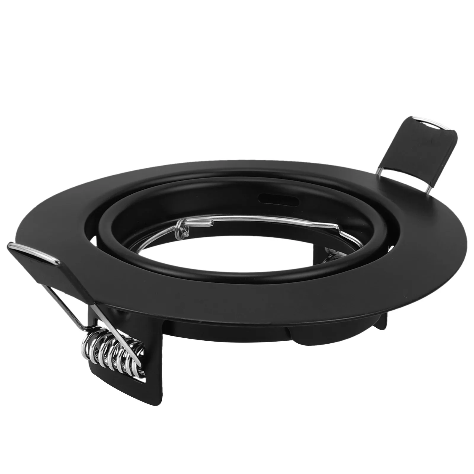 LED Spotlight Trim Ring Heavy Duty Iron Ceiling Mount Shell Baffle Trim Recessed Light Fixture Frame Metal Housing for Kitchen