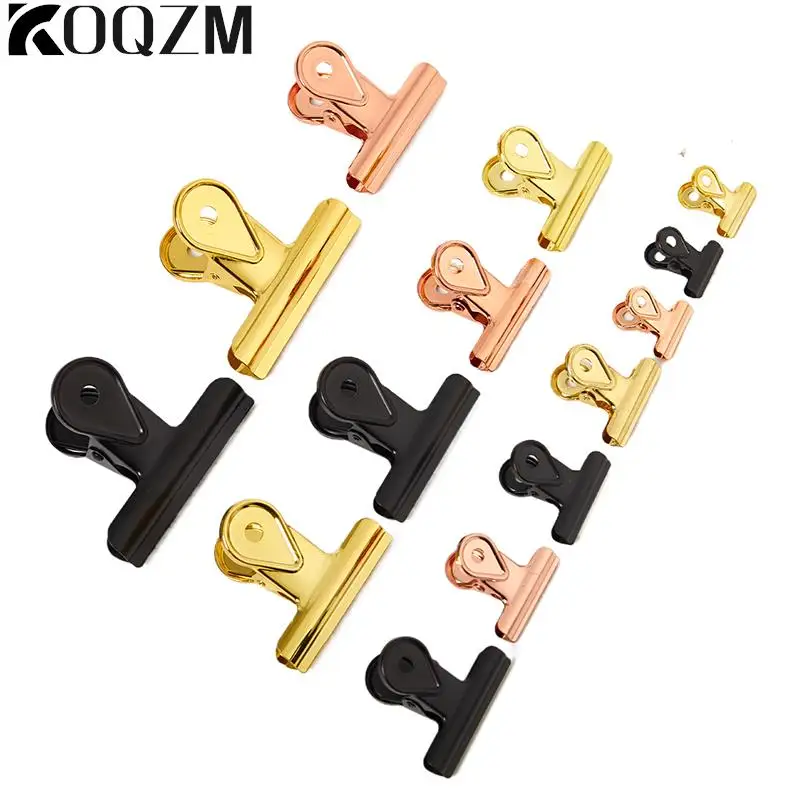 Metal Clip Note Paper Stationery Bulldog Spring Clip For Label Bag Office File Binder Student Teacher School Office Supplies