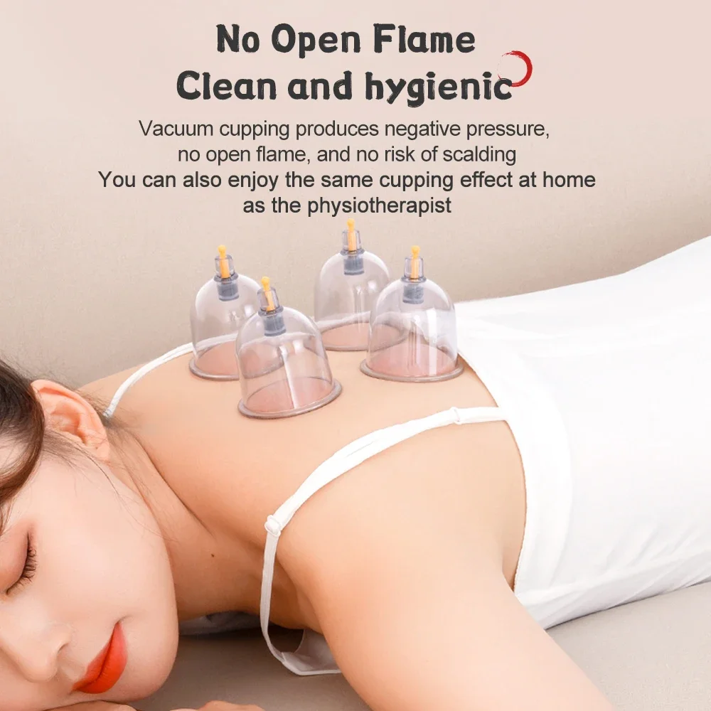 32Cans Self-help Vacuum Cupping Chinese Medicine Physiotherapy Set Professional Suction Cups Massage Relieve Fatigue Massager