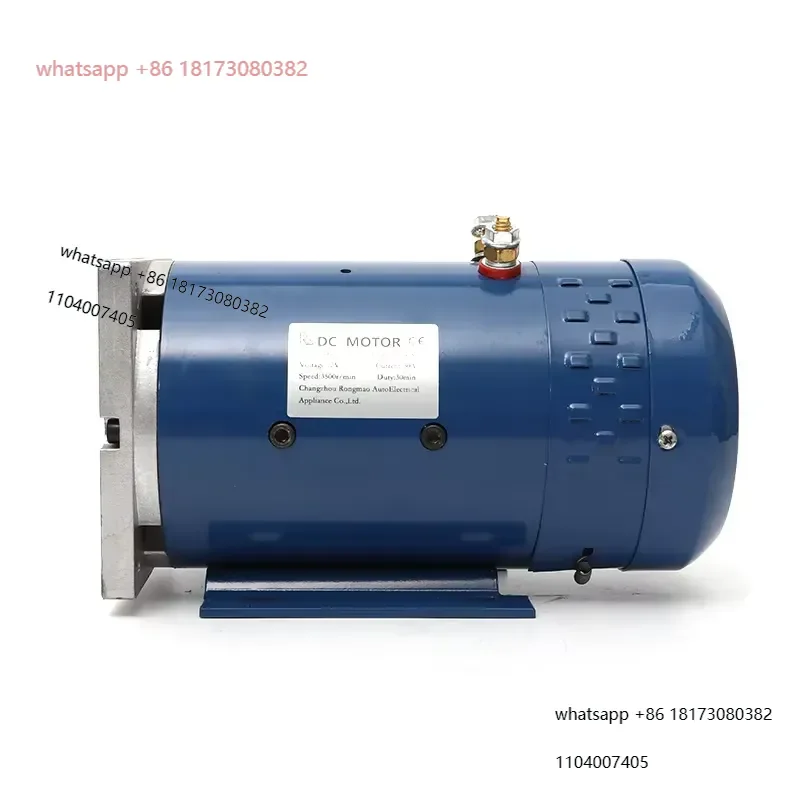 48V60V72V electric cleaning and sanitation vehicle tailboard power unit oil pump nine tooth spline 1.3KW DC motor