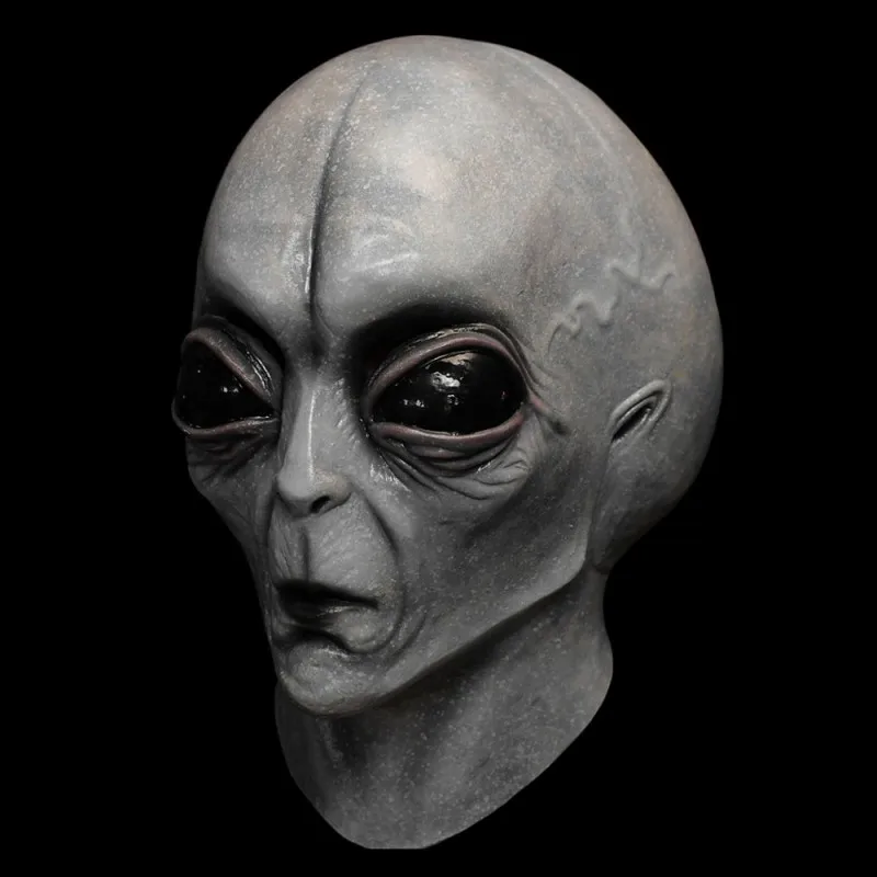 Funny’s Horror Latex Mask Cosplay UFO Oxyey Alien Skull Halloween Party Costume Ghost House Chamber Prank Devil Monster Prop