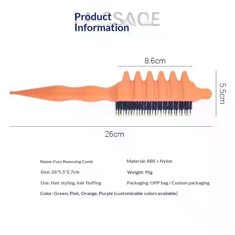 /Kuz/1PC Salon Quality Curling Hair Styling Brush For Men & Women Comb And Shape Curly Hair Reduce Pulling Hairdressing Tool