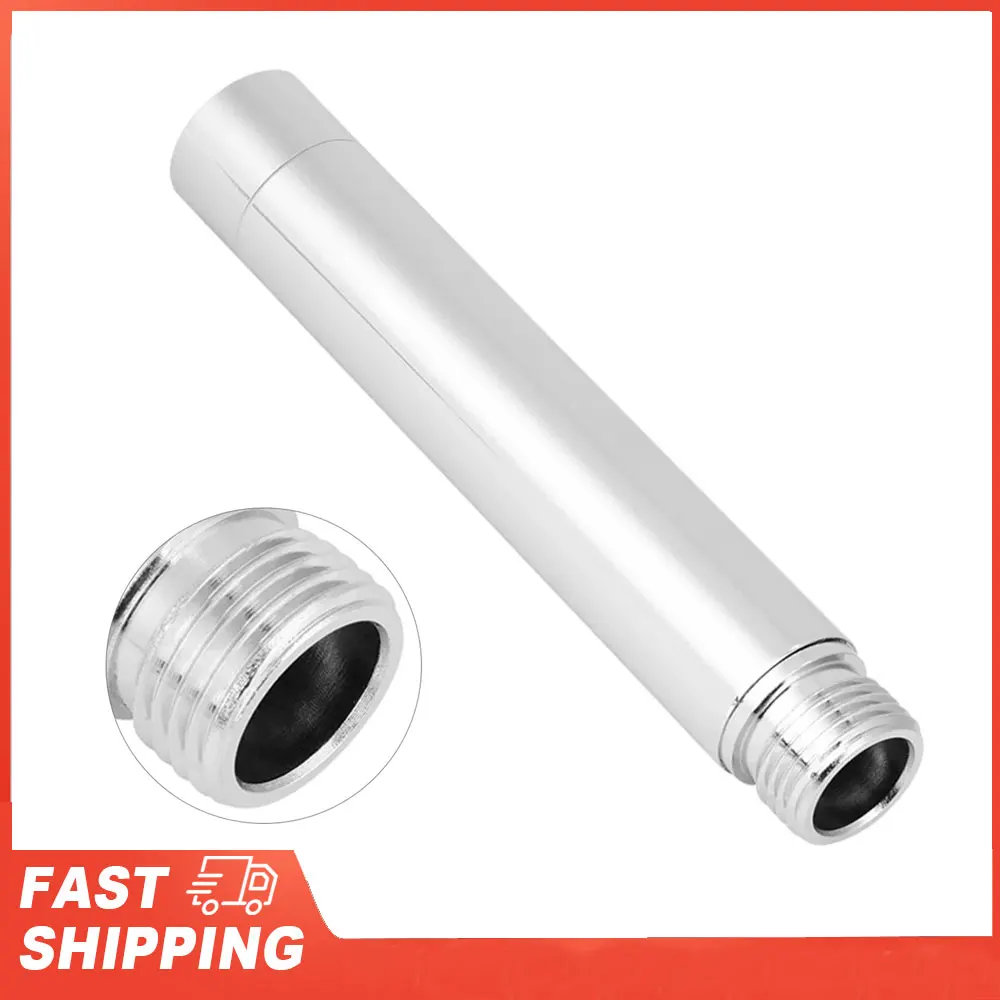 

10cm/4inch Shower Extension Tube Round Shower Arm 201 Stainless Steel Shower Extension Tube Chrome Plating Bathroom Accessories