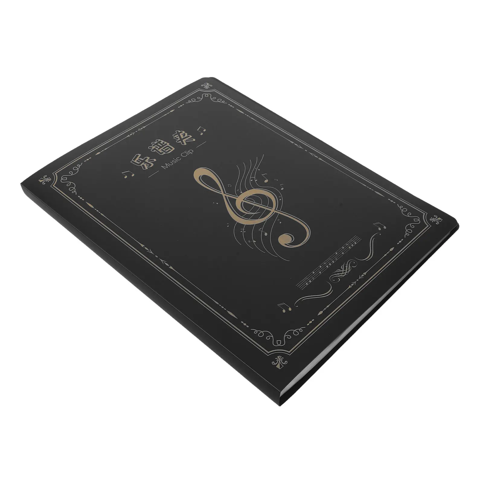 

50-Page Detachable Fold Piano Sheet Music Folder Musical Sheet Holder Clip Music Book Page Holder Storage Case